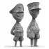 1/35 WWII German Unknown Officer Set A (2 E.T figures & 1 Mini UFO)