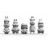 Animal Troopers TOONS! Series - WWII M4 Sherman Rabbit Crews Set (5 figures)