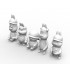 Animal Troopers TOONS! Series - WWII M4 Sherman Rabbit Crews Set (5 figures)