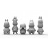 Animal Troopers TOONS! Series - WWII M4 Sherman Rabbit Crews Set (5 figures)