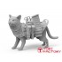 1/6 Miniature Animal - Tactical Cat (suitable for action figures and more)