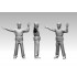 1/200 US Navy Aircraft Carrier Crews & Pilots "Normal Pose" (142 Figures)