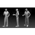 1/200 US Navy Aircraft Carrier Crews & Pilots "Normal Pose" (142 Figures)