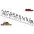 1/200 Titanic Boiler Crews set (10 poses, 120 figures)