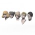 1/24 Head Series #2 (5 Heads w/VINO scooter clear parts & Cat) for Tamiya kits
