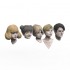 1/24 Head Series #2 (5 Heads w/VINO scooter clear parts & Cat) for Tamiya kits