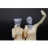 1/24 Head Series #2 (5 Heads w/VINO scooter clear parts & Cat) for Tamiya kits
