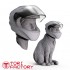 1/12 Head Series Vol.7 - Human Head w/Motorcycle Helmet & A Cat Biker