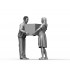 1/24 60'-70' Salesman & House Wife (2 Figures)