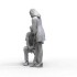 1/24 Miniskirt Girl and Policeman (2 figures)