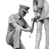 1/24 Miniskirt Girl and Policeman (2 figures)