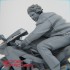 1/32 TOPGUN Pilot w/Bike Riding Scene (1 figure and bike)