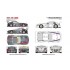 1/24 BMW Z4M E86 Super GT 2009 Studio GLAD Racing Full Kit