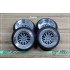 1/24 16'' Work Meister M1 Rim set with Stretch Tyres