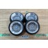 1/24 16'' Star Road Glow Star Rim set with Stretch Tyres