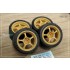 1/24 17'' Rays light gram 57c Rim set with Tyres (Rear deep offset)