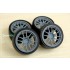 1/24 18'' Enkei GTC02 Rim set (5 holes) with Tyres