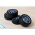 1/24 16'' Rays Volk Racing TE37 Cup Rim set (5 holes) with Tyres