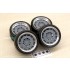 1/24 18'' Barone AP-12 Rim set with Tyres for Hiace