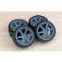 1/24 17'' Rays 57DR Rim set (5 holes) with Tyres