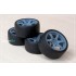 1/24 17'' Rays 57DR Rim set (5 holes) with Tyres