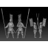 1/72 (Snap-Fit) Ashigaru-Yari (5 Japanese Figures)