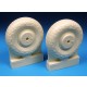 1/24 De Havilland Mosquito Late Main Wheels Set (2 Resin Wheels)