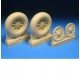 1/24 Grumman F6F Hellcat Diamond Tread Wheels for Airfix kits