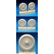 1/32 Messerschmitt Bf 109G Wheels - Plain Hub, Ribbed Tyre for Hasegawa/Trumpeter/Revell