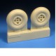 1/32 Hawker Hurricane 4 Slot Mainwheels for Fly/Pacific Coast Models