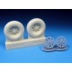 1/48 F4U Corsair Postwar Tread Mainwheels for Tamiya kits