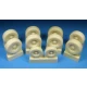 1/48 B-1B Lancer Main Wheels (8pcs) and Nose Wheels (2pcs) Set for Revell kit