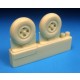 1/48 Supermarine Spitfire VIII/IX/XVI 4 Slot Mainwheels for Eduard kits