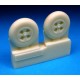 1/72 Hawker Tempest Main Wheels - Smooth Tread (2 Wheels)