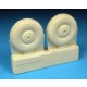 1/72 Bristol Beaufighter Late Wheels Set - Treaded Tyres (2 Resin Wheels)