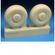 1/72 Lancaster Main Wheels (Block Tread Version) for Airfix/Revell/Hasegawa/other kits