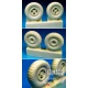 1/32 Spitfire Z-Block 4-Slot Main Wheels for Tamiya/Pacific Coast Model kits