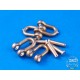 Shackles for 1/16 German Panzer.V Panther Early for Tamiya kit