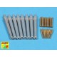 1/350 Set of Barrels for HMS Warspite Battleship 15" Mk.I x8; 6" Mk.XII x8; 4" Mk.XVI x8