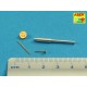 1/35 Barrels Set for Soviet Tank T-50 for Hobby Boss kit (1x 45mm 20K, 2x 7.62mm DT)