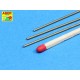 Brass Round Rods - D: 1.1mm; Length: 250mm (x3pcs)