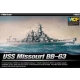 1/700 USS Missouri BB-63 (multi-colour parts)
