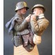 1/12 WWI Soldiers Lighting a Cigarette (2 busts)