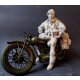 1/9 WWII Italian Motorbike Rider for Triumph Motorbike kits