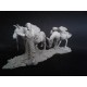 1/35 WWII Italian Campaign Kiwi Mulepacker (1 man, 2 mules w/stowage, handler, base)