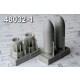 1/48 ZAB-500Sh 500kg Incendiary Bomb (2pcs) w/Nose Cone