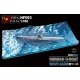 1/350 "Ocean Waves" Ship Diorama Base (29.5 x 11.8 x 3.2cm) for German U-Boat