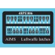1/48 Luftwaffe Latches Detail Set for Bf-109/110/Me-410/262/Fw-190