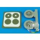 1/32 Messerschmitt Bf-109E Wheels for Eduard kit
