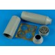 1/32 Grumman F-14A Tomcat Exhaust Nozzles - closed position for Tamiya kits 